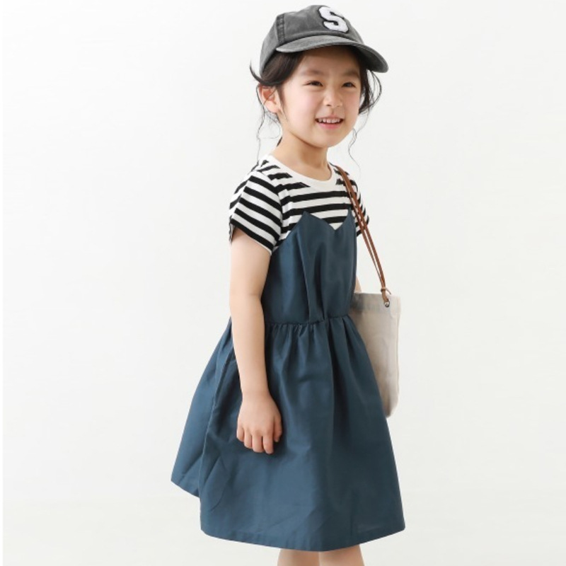 拼接假兩件式洋裝 110-160cm 7款