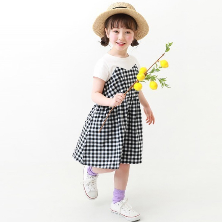 拼接假兩件式洋裝 110-160cm 7款