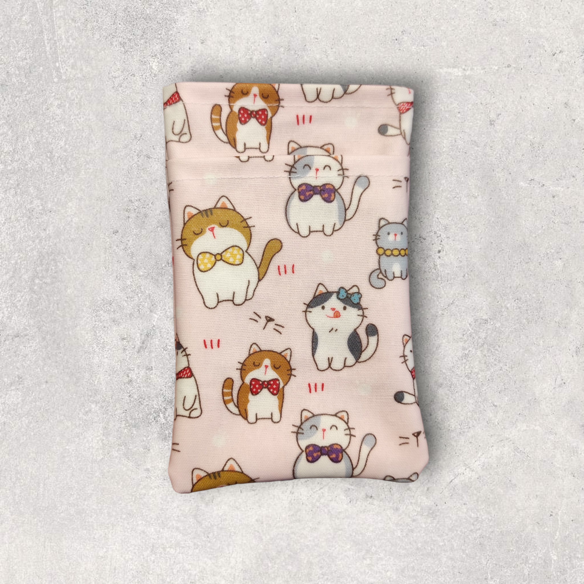 [現貨] 台灣手工防水布筆袋 - 蝴蝶結猫猫