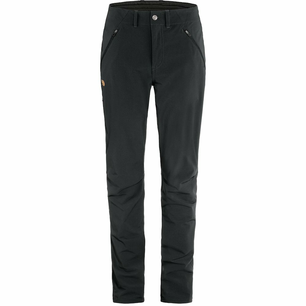 Fjallraven 瑞典北極狐 小狐狸 Abisko Trail Stretch Trousers W 女款 登山長褲 彈性健行長褲 F87101-550 黑 [HappyOutdoor]