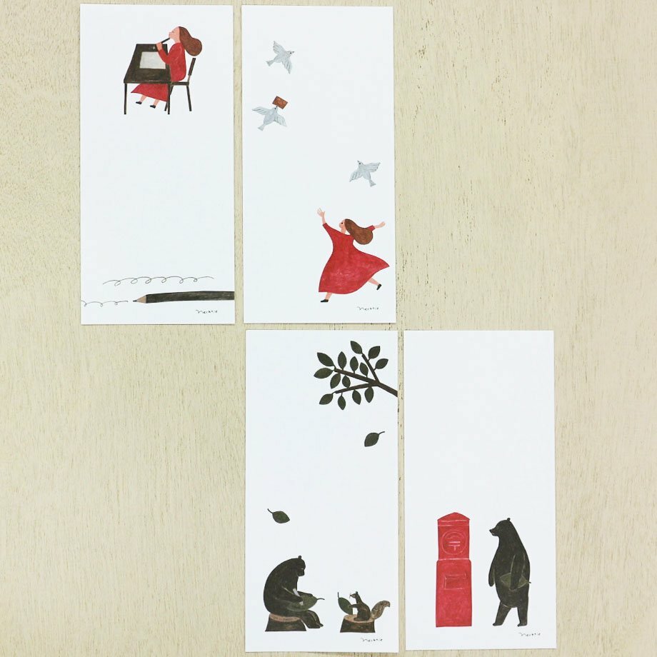 necktie 寫信 美濃和紙一筆箋/表現社/JAPAN