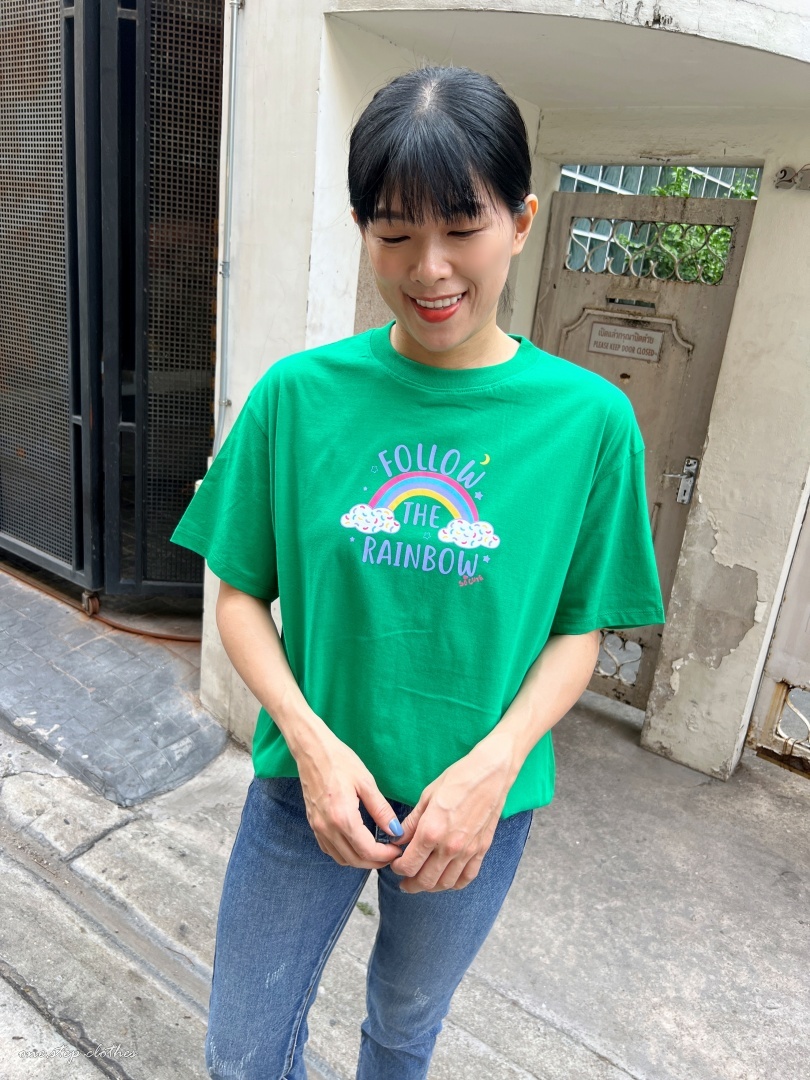 泰國漾彩RAINBOW彩虹雲朵T (綠)