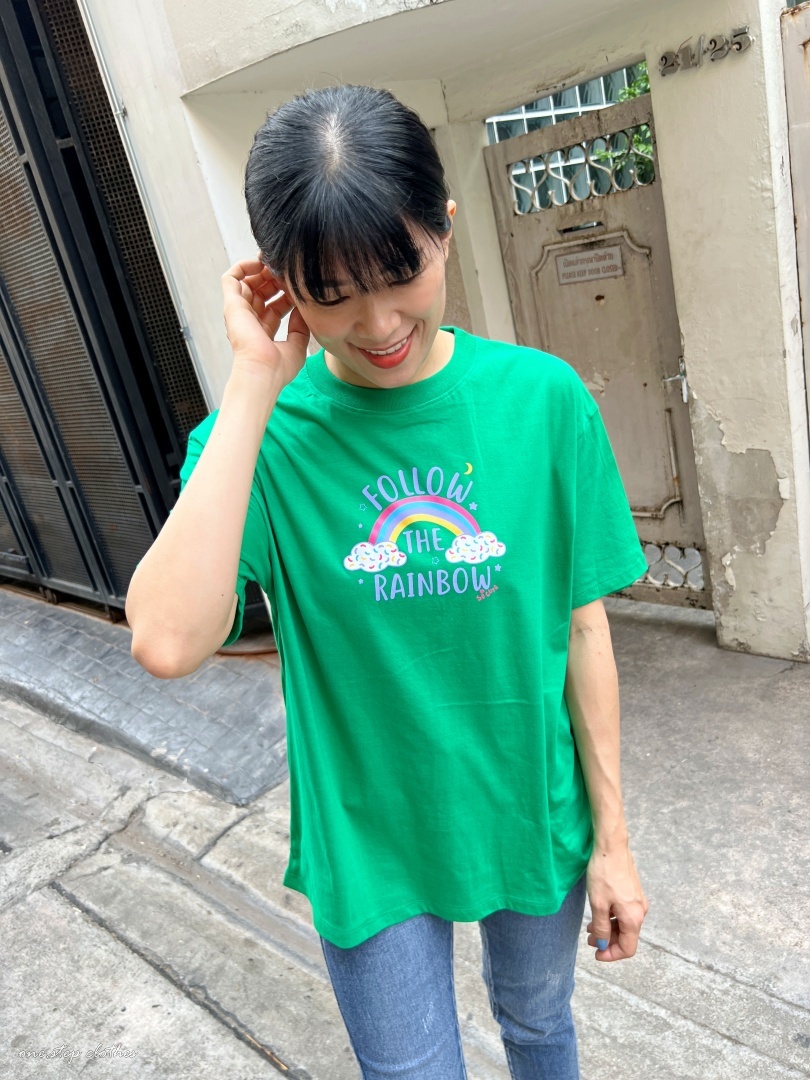 泰國漾彩RAINBOW彩虹雲朵T (綠)