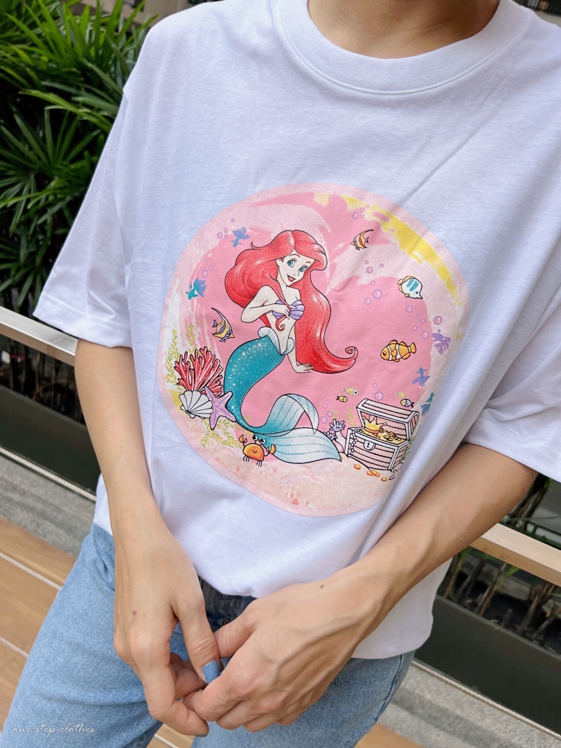 泰國小美人魚童話愛麗兒T (白)