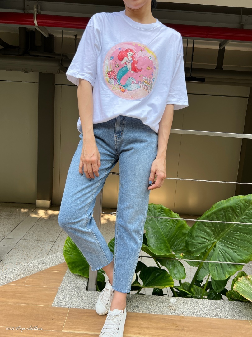 泰國小美人魚童話愛麗兒T (白)