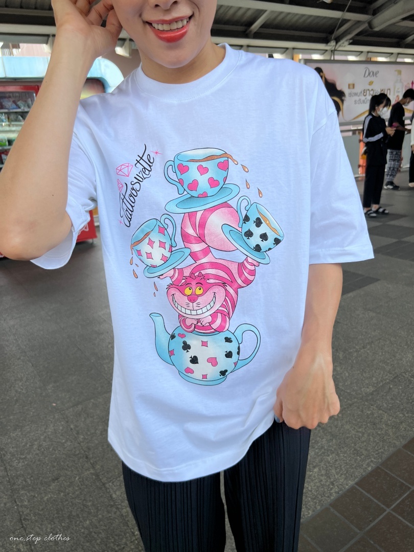 泰國愛麗絲夢遊仙境笑臉貓T