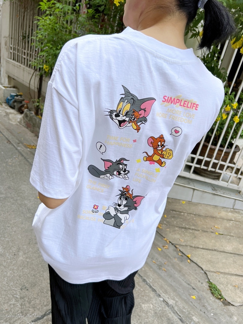 泰國俏皮滿滿湯姆貓搞怪T