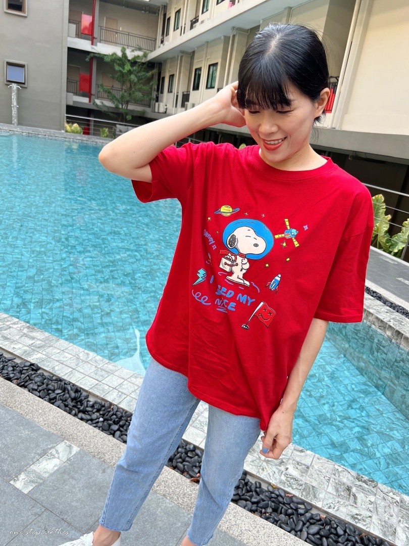 泰國顯白紅太空人史努比T