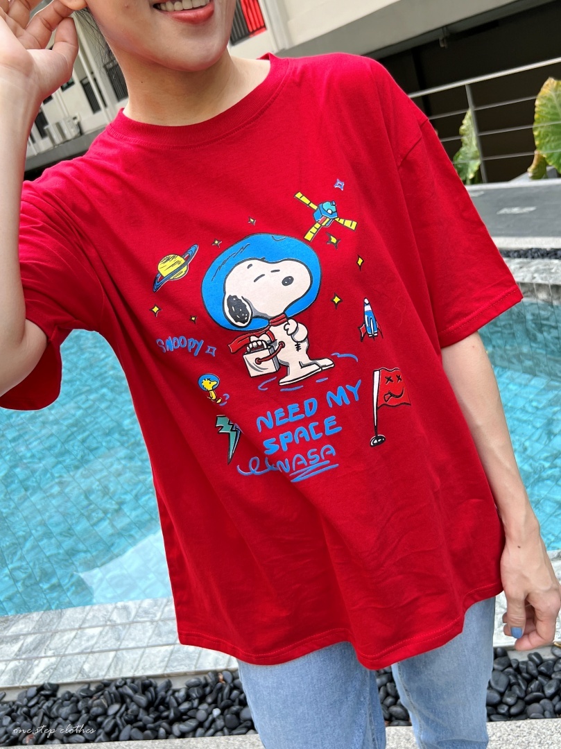 泰國顯白紅太空人史努比T