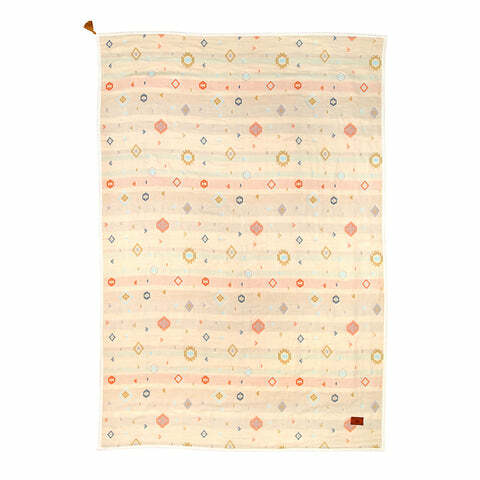 日本製 10Mois 圖騰六重紗加大被 XL