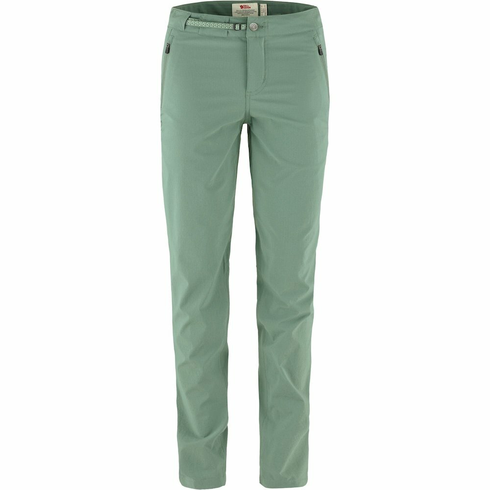 Fjallraven 瑞典北極狐 小狐狸 High Coast Trail Trousers W 女款 健行長褲 休閒彈性長褲 F87091-614 綠鏽 [HappyOutdoor]