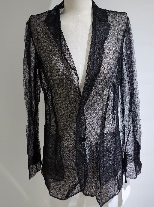 【M】Red Valention 黑點紗網西裝