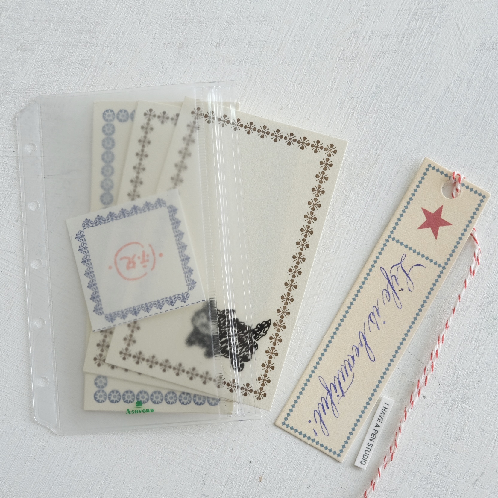 MICRO5 透明ZIP收納夾｜ASHFORD 日本