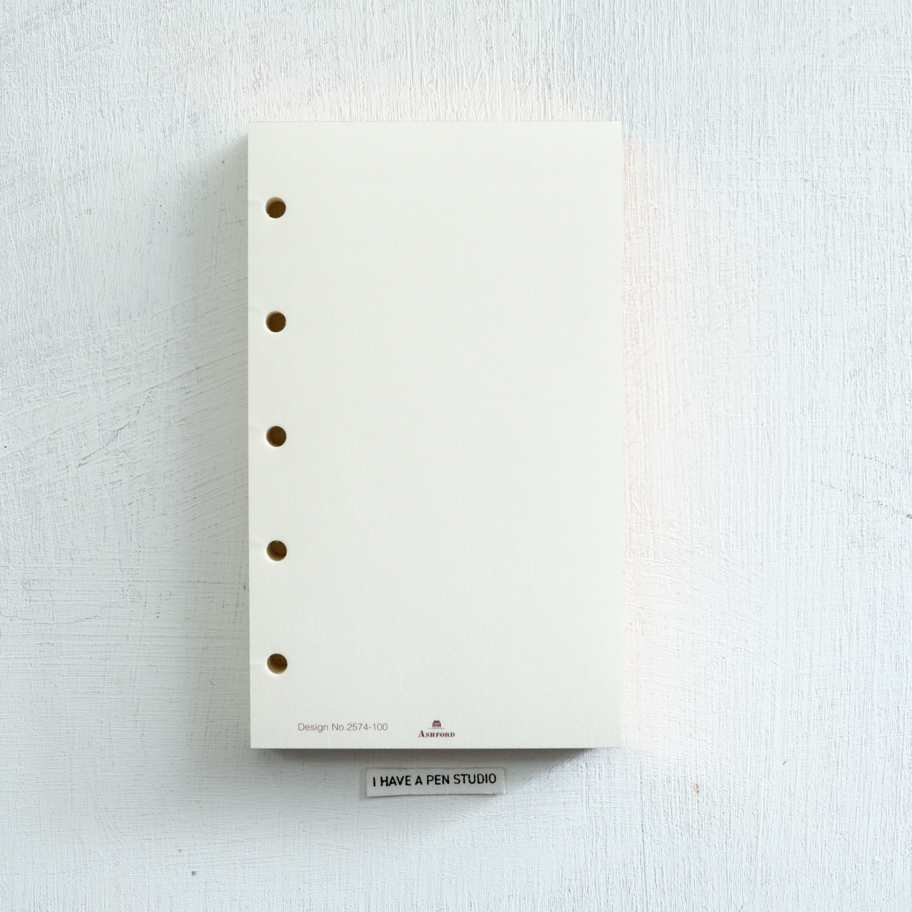 MICRO5 奶油色空白內頁（玫瑰金刷邊）｜ASHFORD 日本