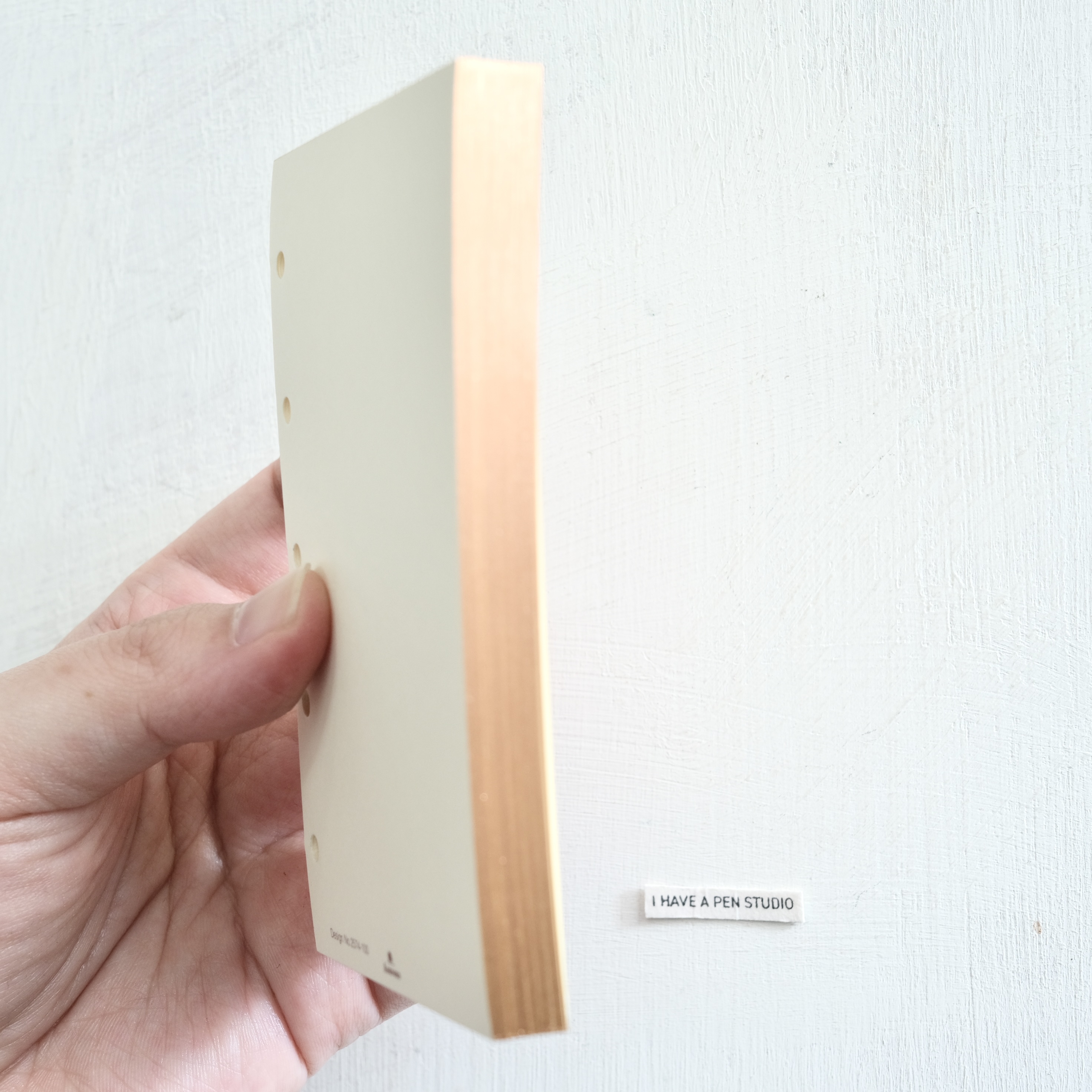 MICRO5 奶油色空白內頁（玫瑰金刷邊）｜ASHFORD 日本