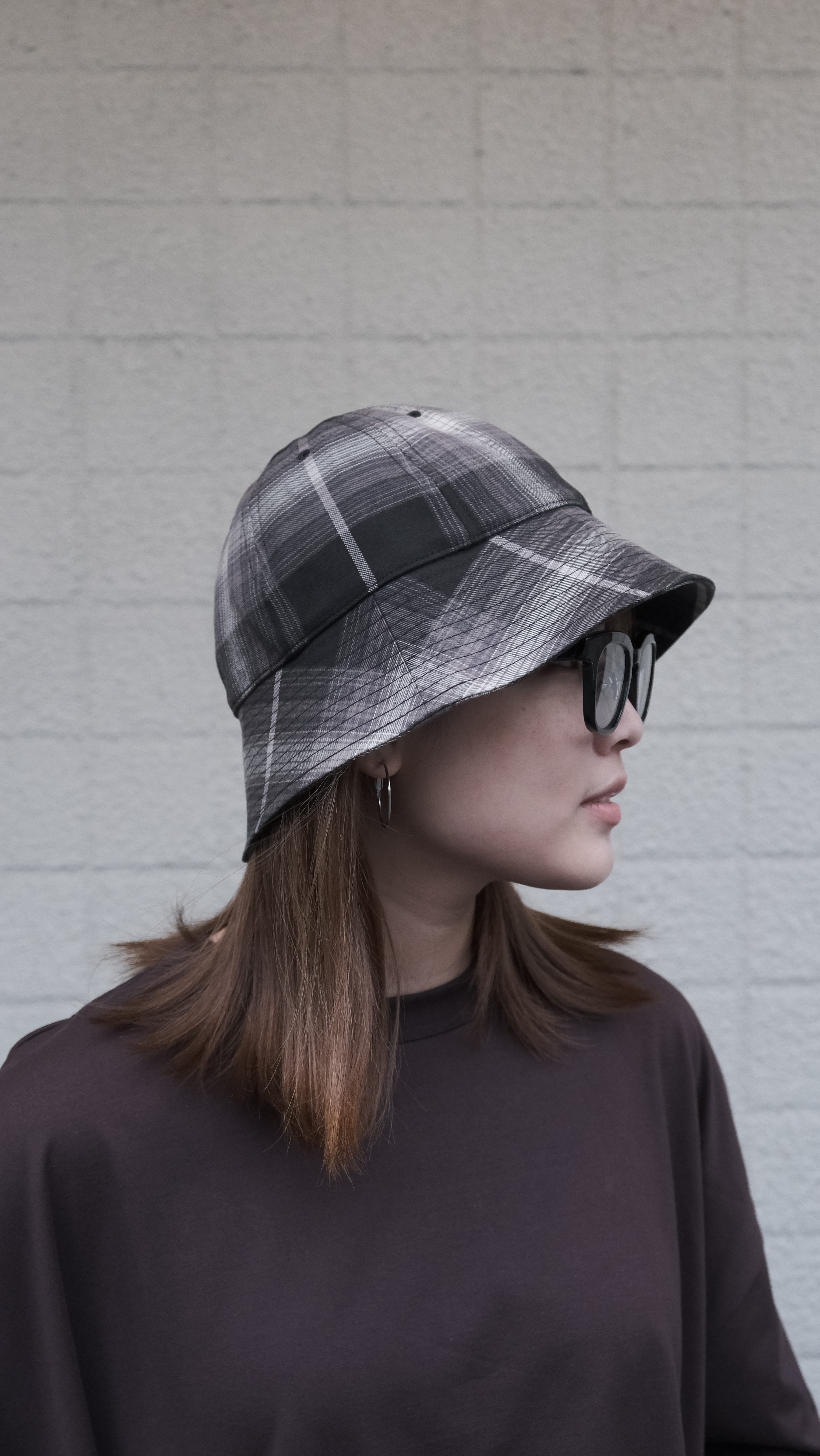 COOTIE PRODUCTIONS - R/C OMBRE CHECK BALL HAT / BLACK