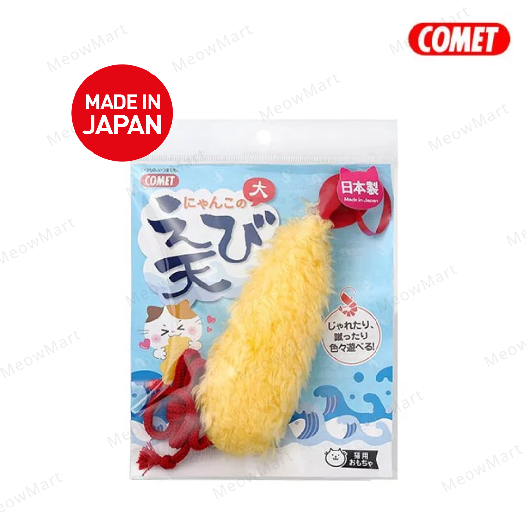 日本 COMET 炸蝦天婦羅貓玩具 (大)