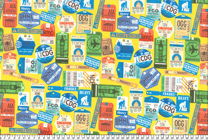 (per shaku) Imported cotton fabric R2302-020