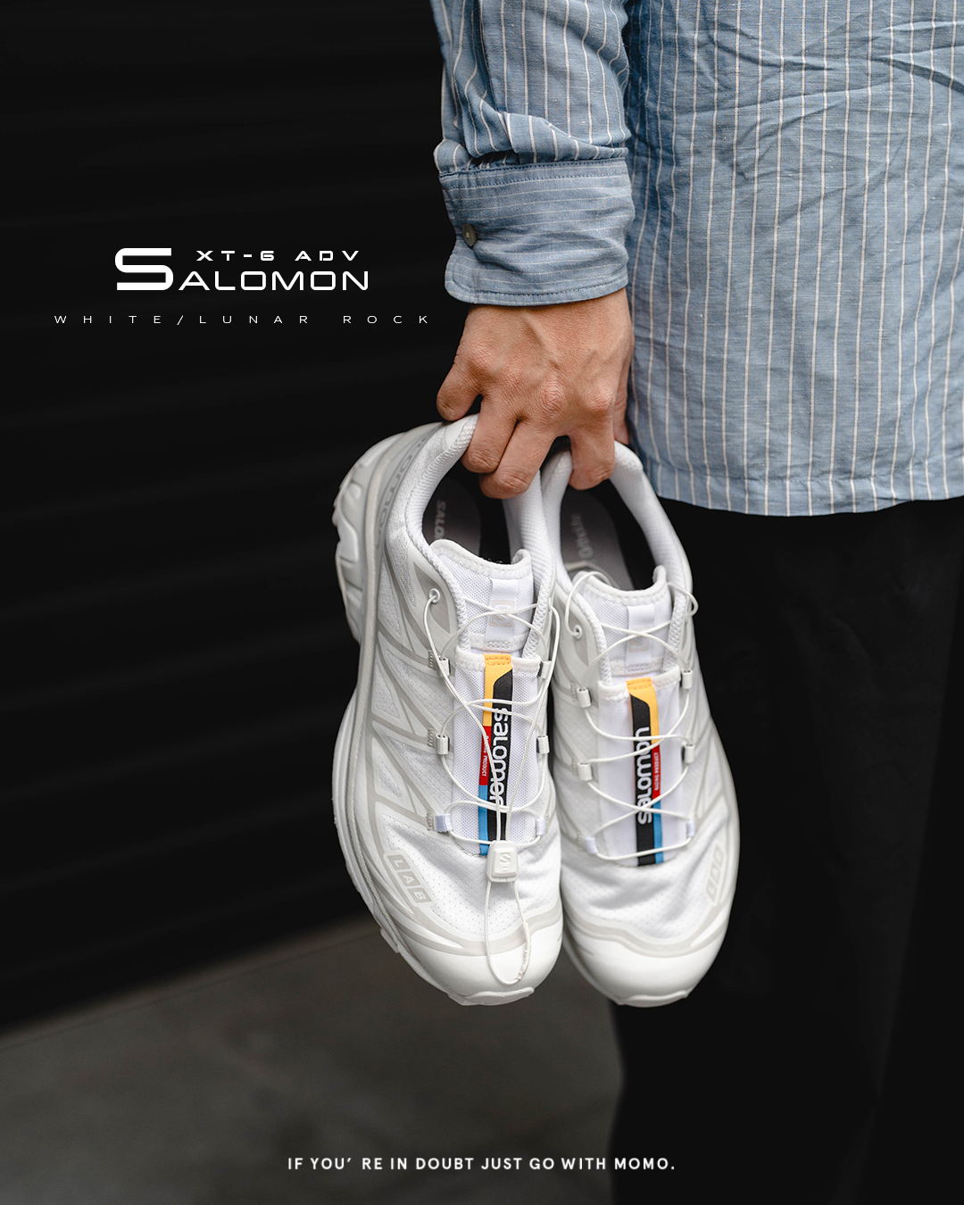 【代購】SALOMON XT-6 ADV WHITE/WHITE/LUNAR ROCK 白色