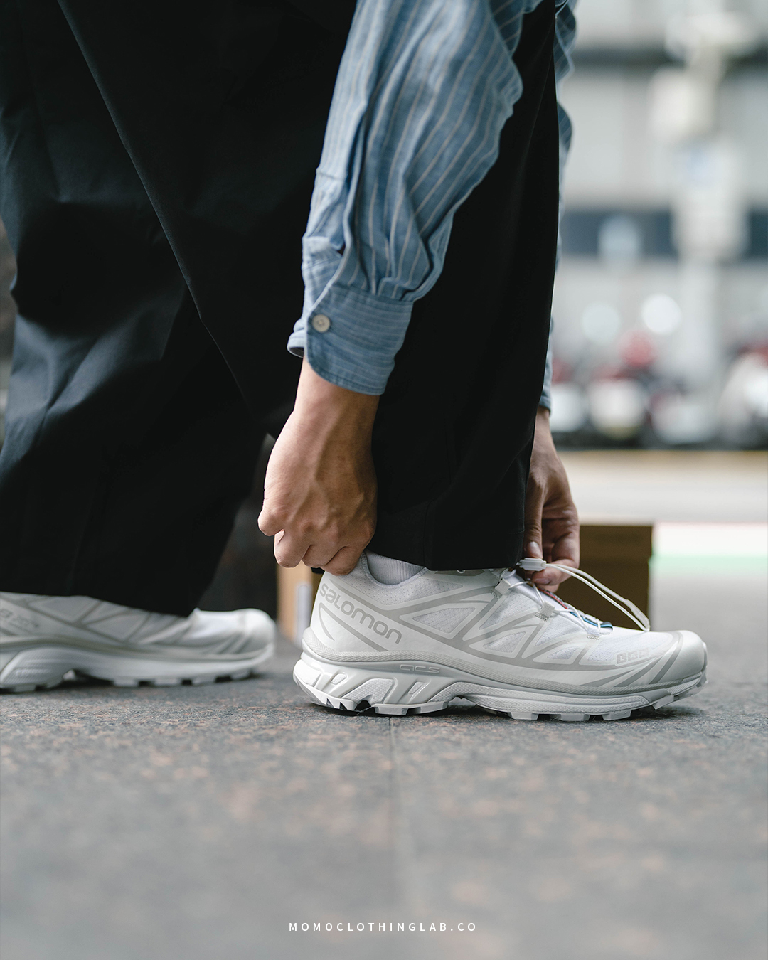 【代購】SALOMON XT-6 ADV WHITE/WHITE/LUNAR ROCK 白色