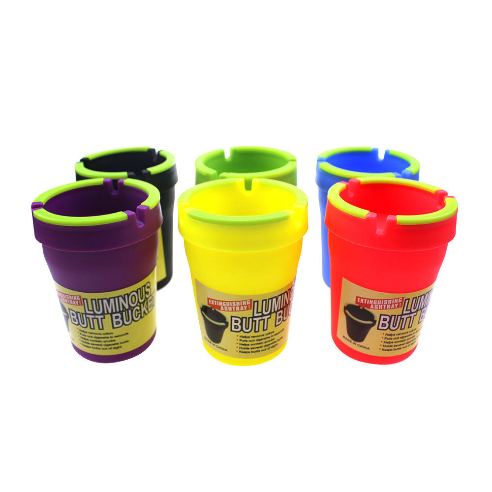 Luminous Butt Bucket 螢光色 PVC 車用菸灰缸 Ashtray