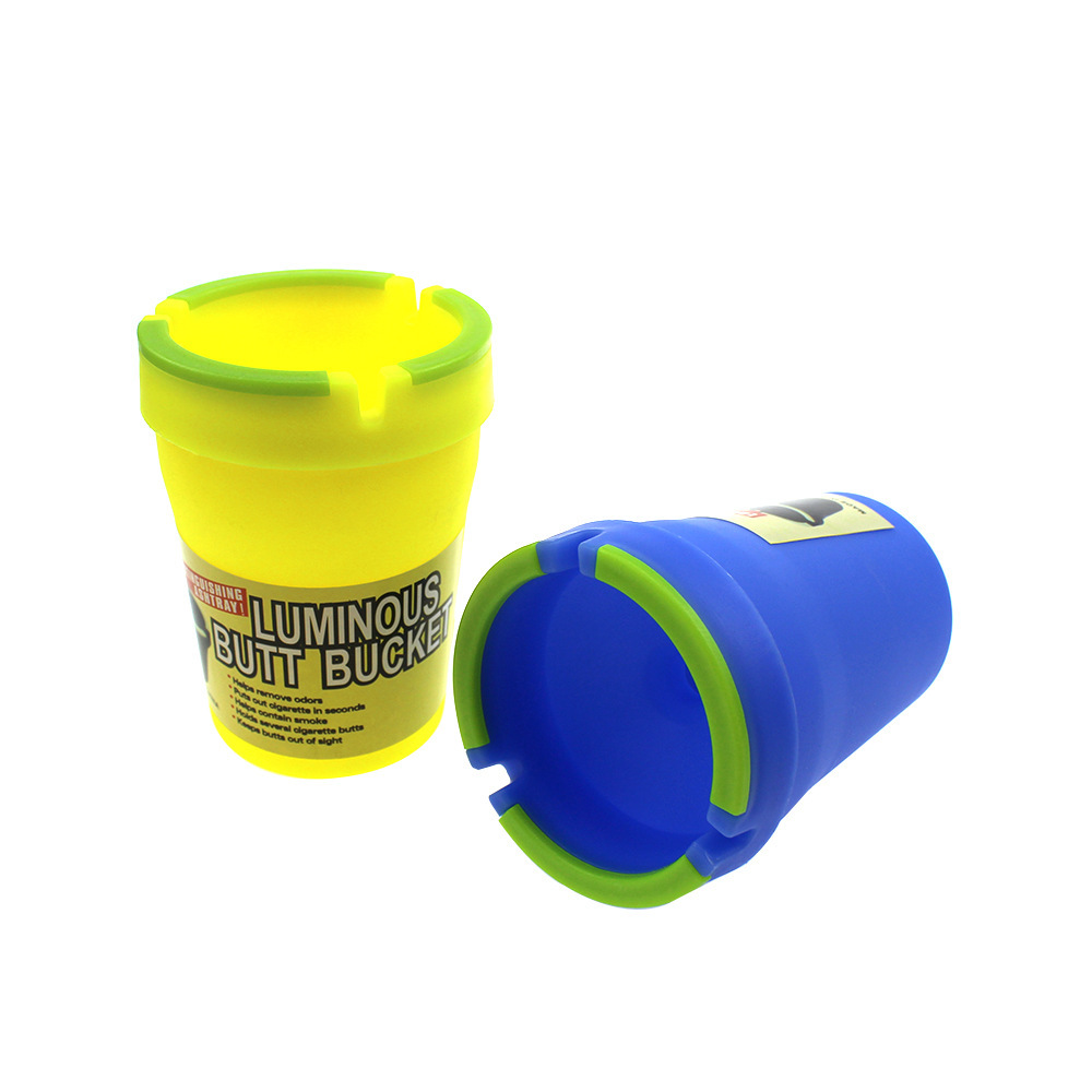 Luminous Butt Bucket 螢光色 PVC 車用菸灰缸 Ashtray