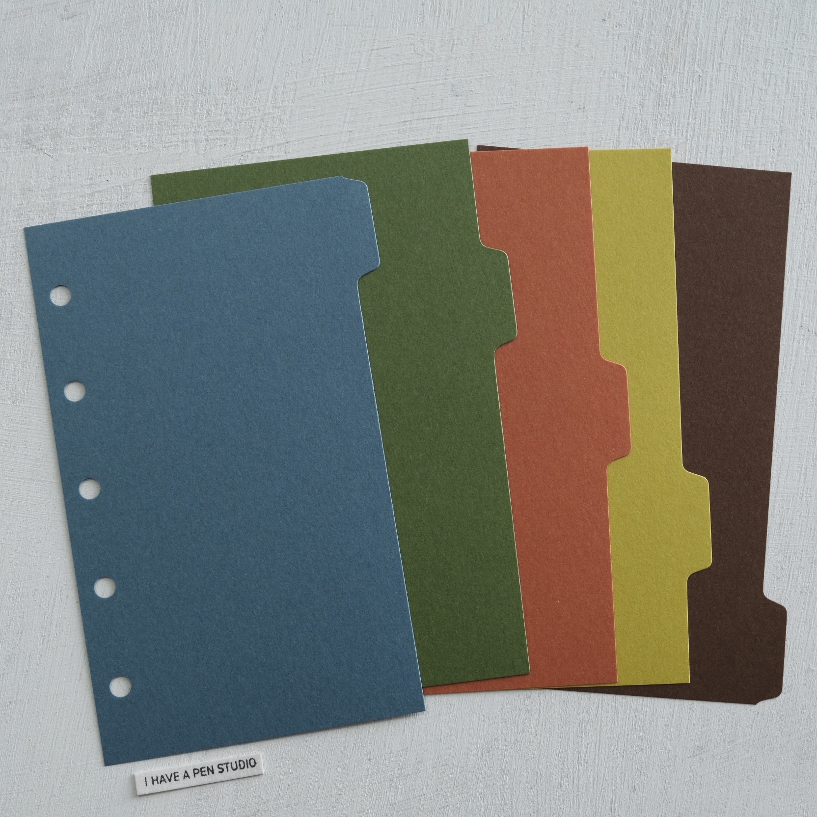 MICRO5 深色系分隔頁 橫式五段｜ASHFORD 日本