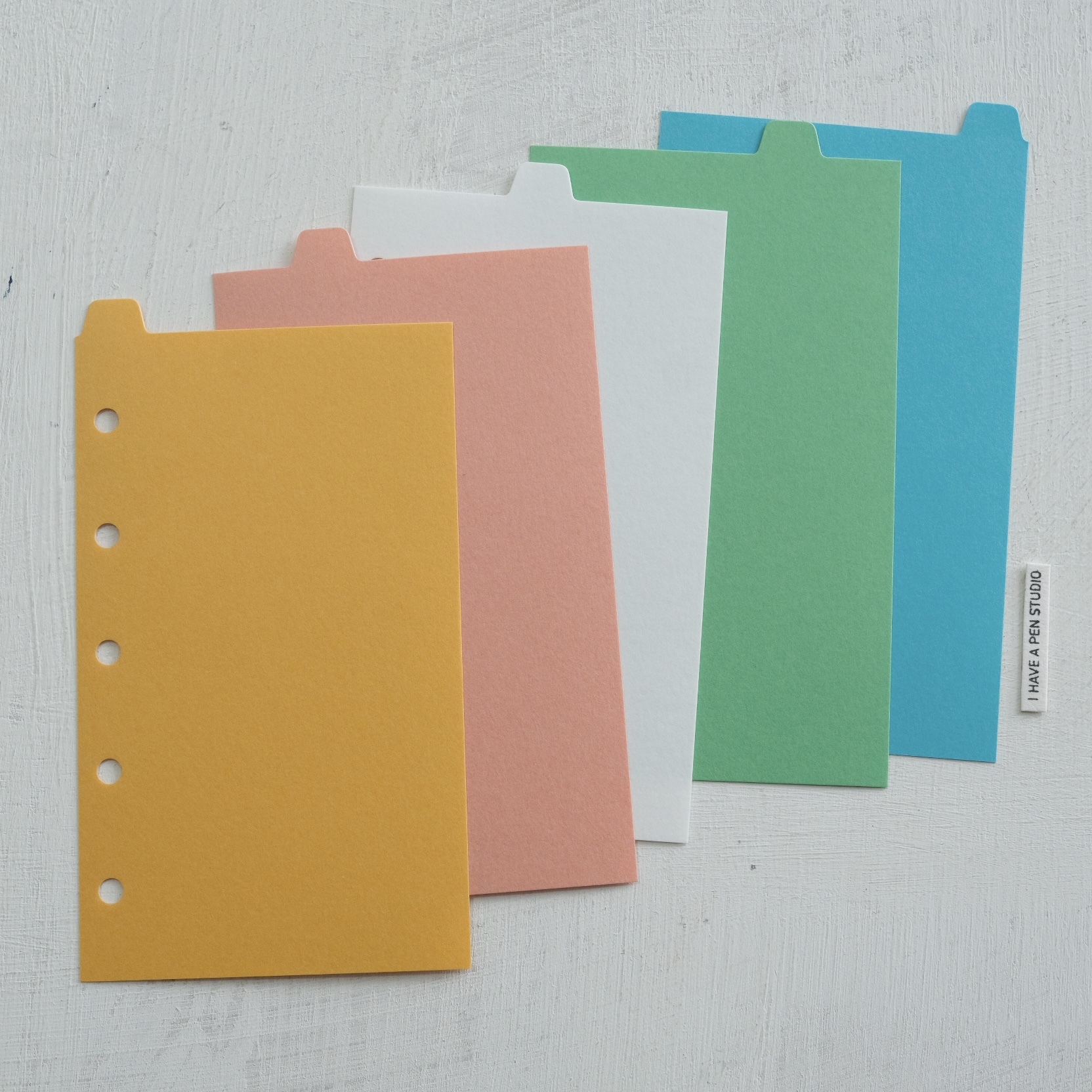 MICRO5 淺色系分隔頁 橫式五段｜ASHFORD 日本