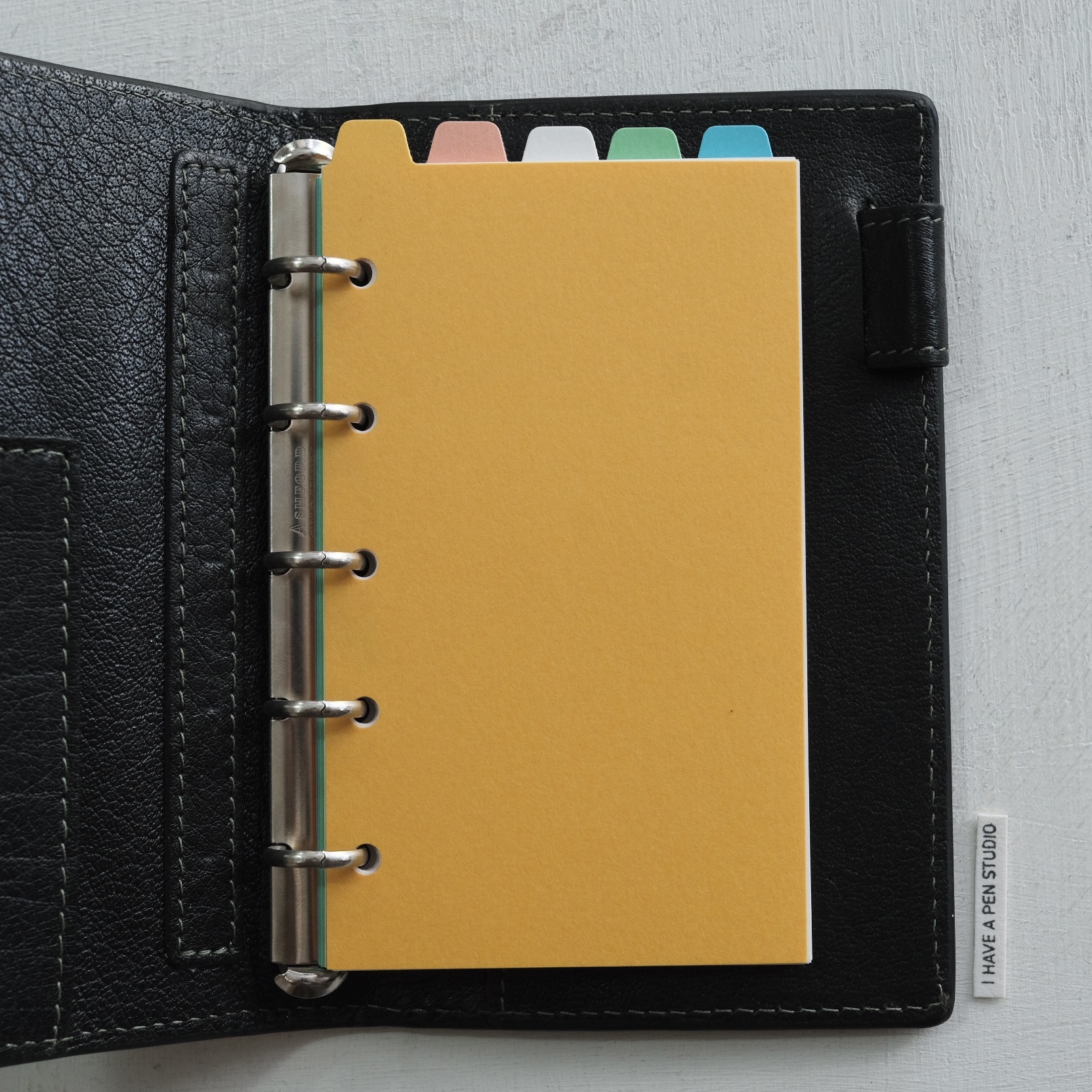 MICRO5 淺色系分隔頁 橫式五段｜ASHFORD 日本