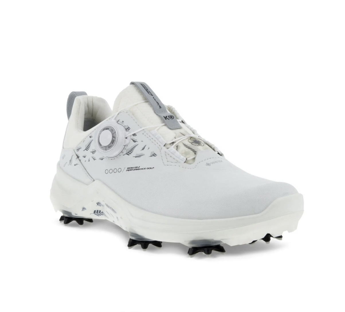 女款 4M/ECCO正品/LPGA高寶錦代言同款/ECCO BIOM G5 LK BOA GORE-TEX LADIES GOLF SHOE WHITE/防水有釘高爾夫球鞋