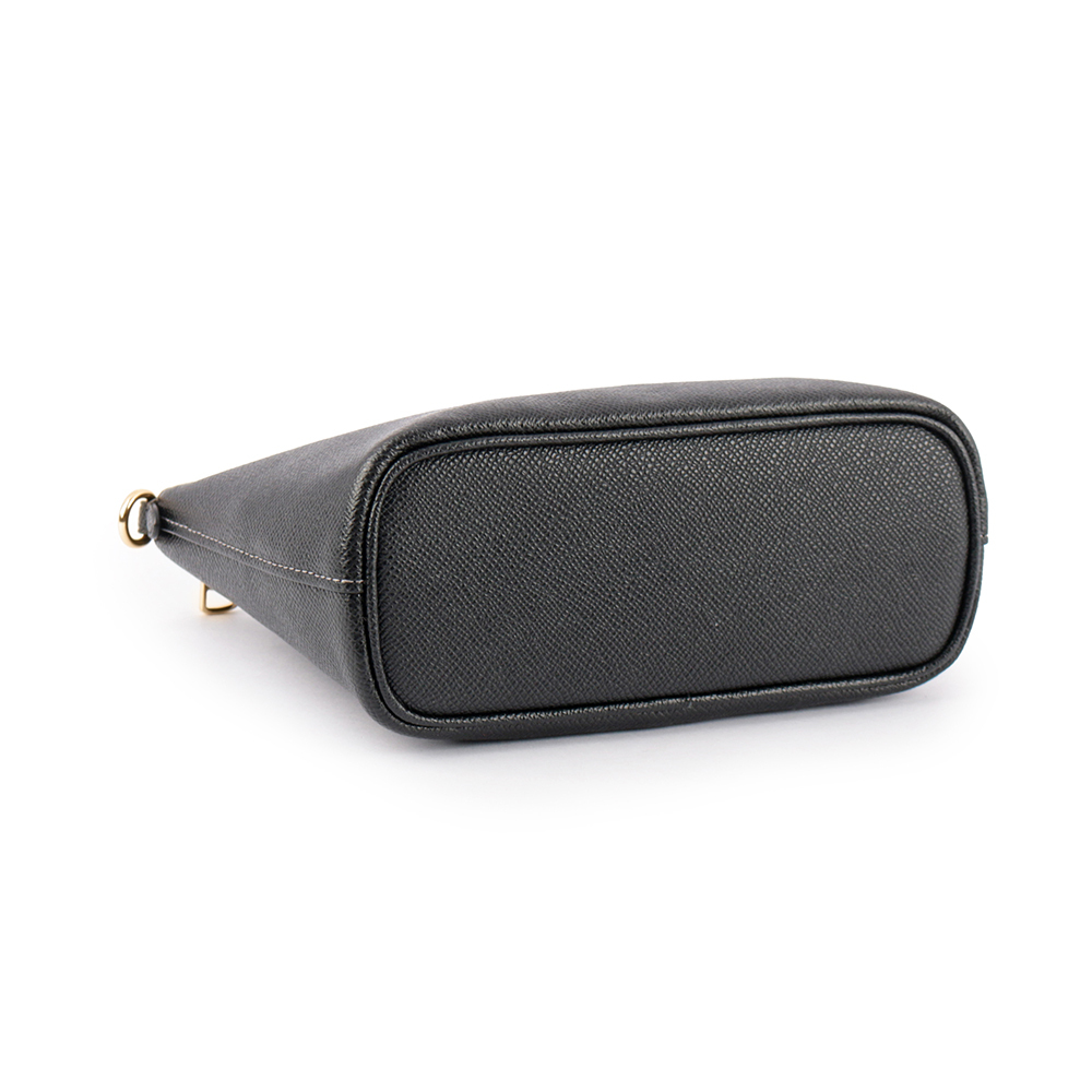 【COACH】Gallery 金字馬車防刮皮革迷你二用包(黑色)