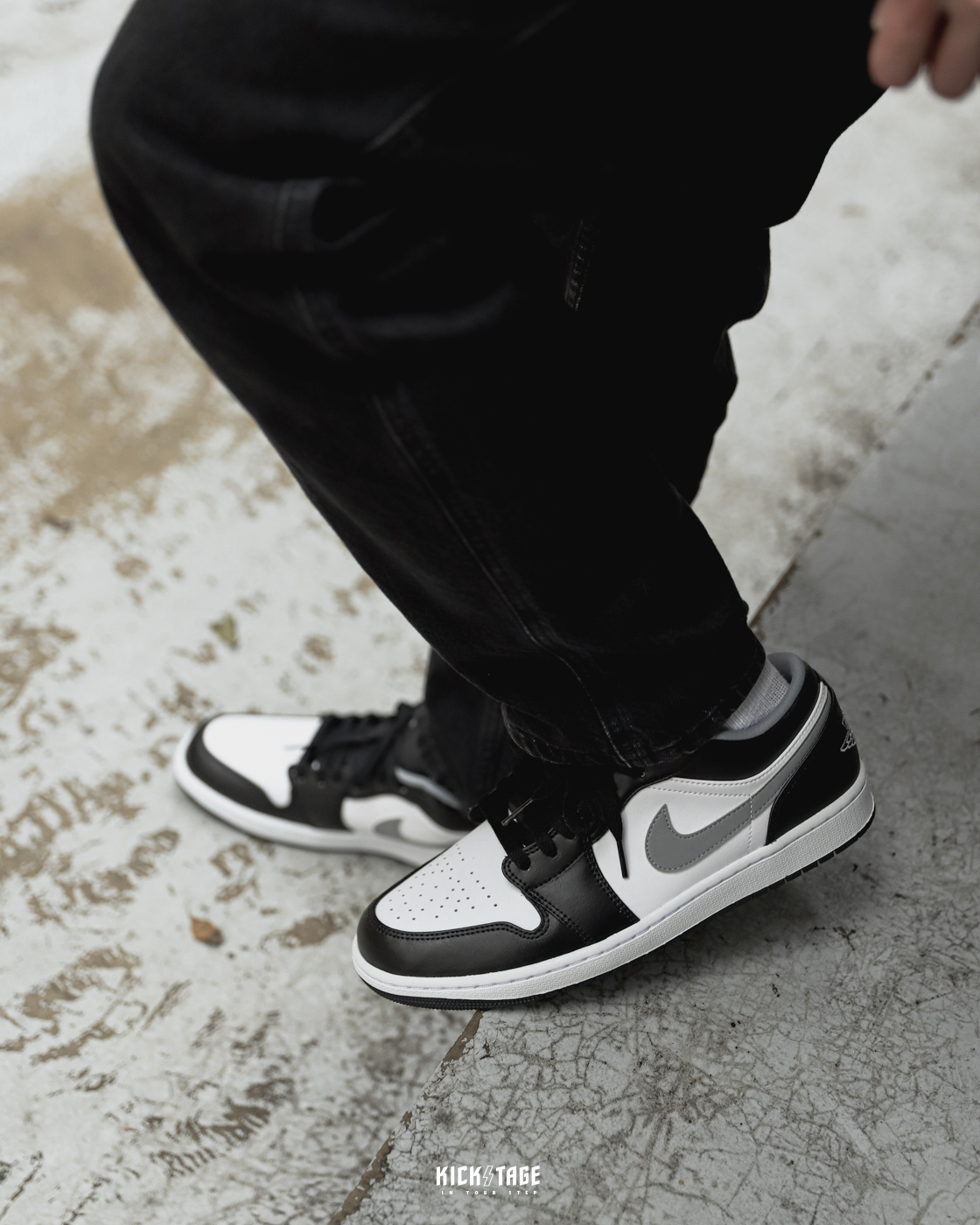 男鞋 NIKE AIR JORDAN 1 LOW SHADOW 小影子 黑白灰勾 低筒 AJ1 休閒鞋【553558-040】