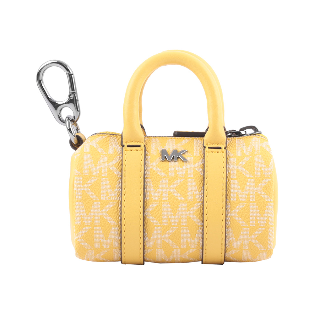 【MICHAEL KORS】塗層帆布波士頓包造型吊飾/鑰匙圈