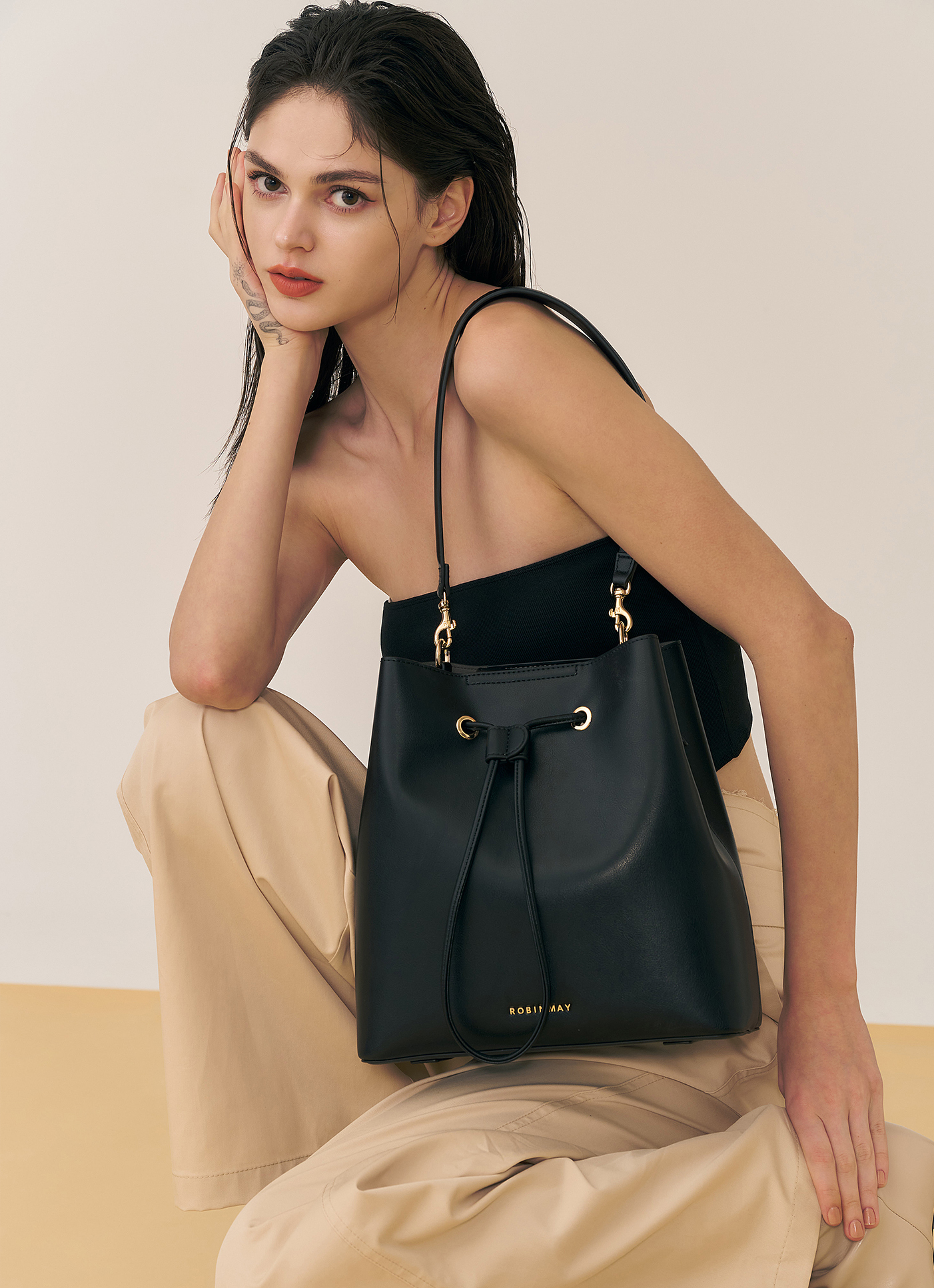 送料込★ROBINMAY★蜜ka隨身鐵錬斜背包★小銭入付 ショルダーBAG 蜜卡隨身鐵鍊包｜尼龍支線｜斜背包｜ROBINMAY 官方網站(RM)