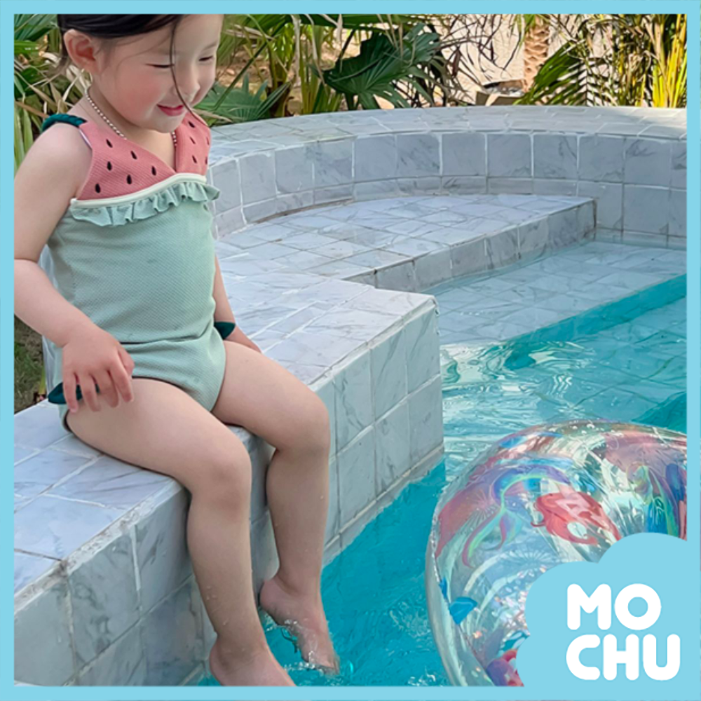 可口水果吊帶連身泳裝(二色)