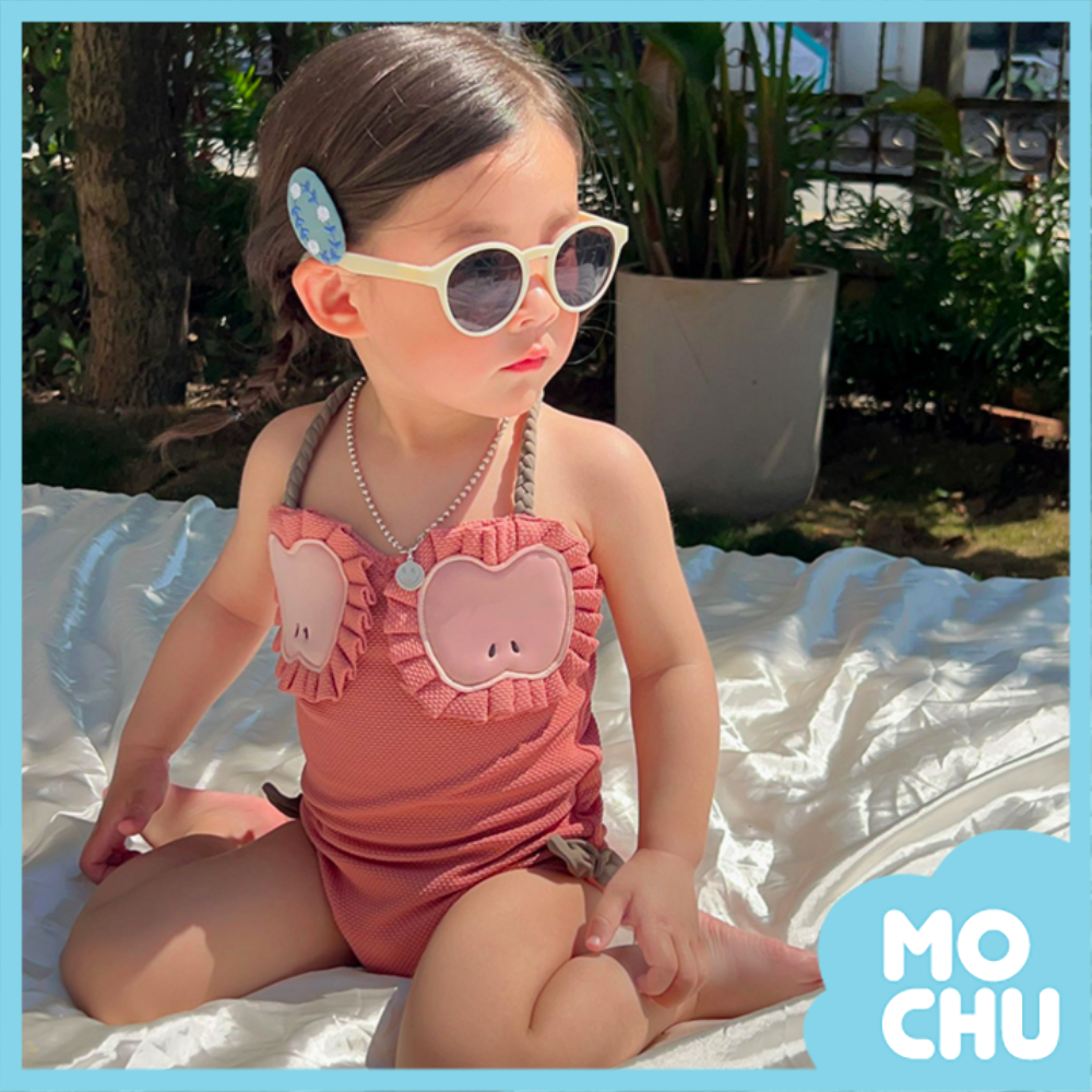 可口水果吊帶連身泳裝(二色)