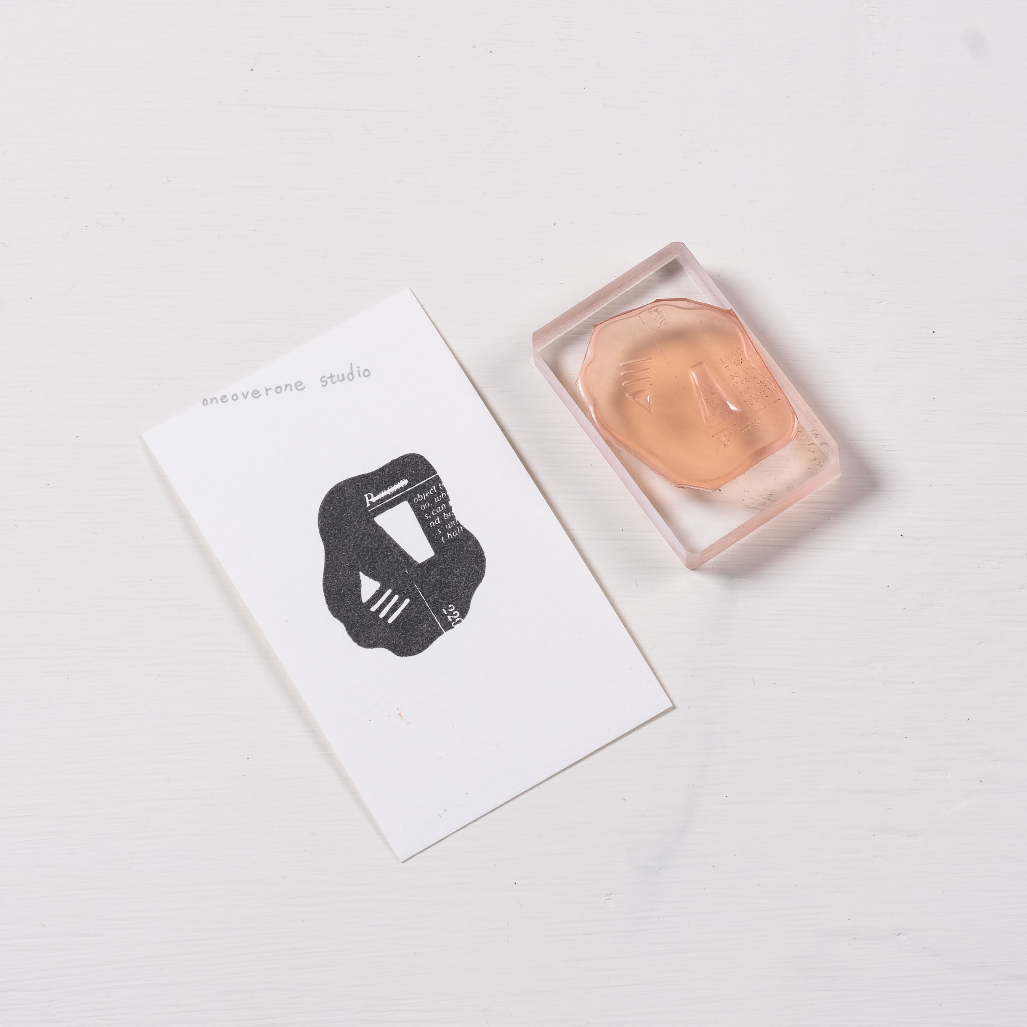 小水漥 膠版印章/一分之一工作室/臺灣