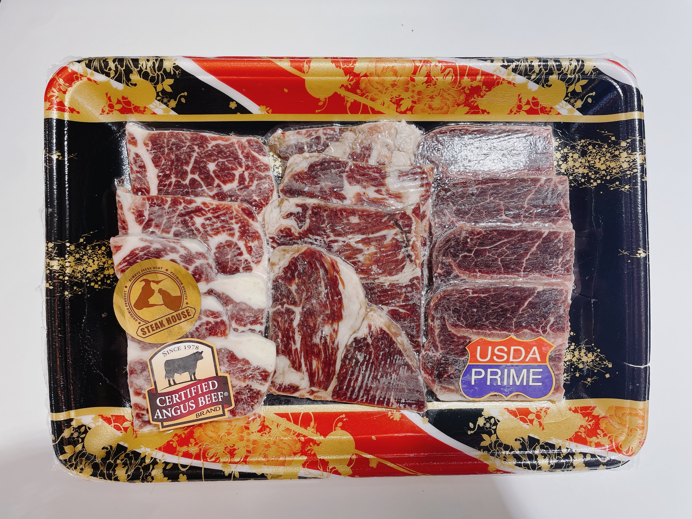 美國牛肉燒肉三併 (牛小排+封門柳+牛板腱) 約300g