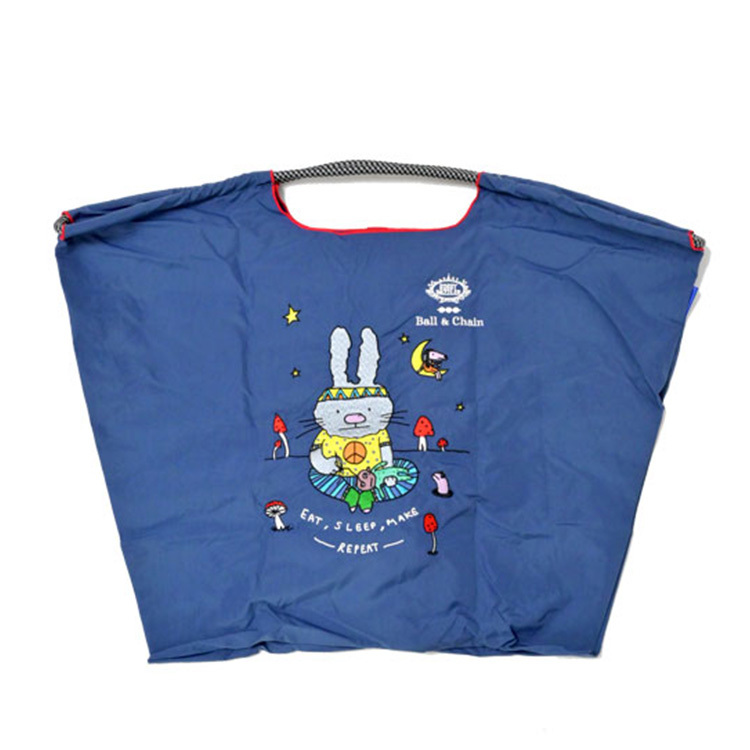 預購｜Ball & Chain 海軍藍 髮帶兔刺繡環保袋 L