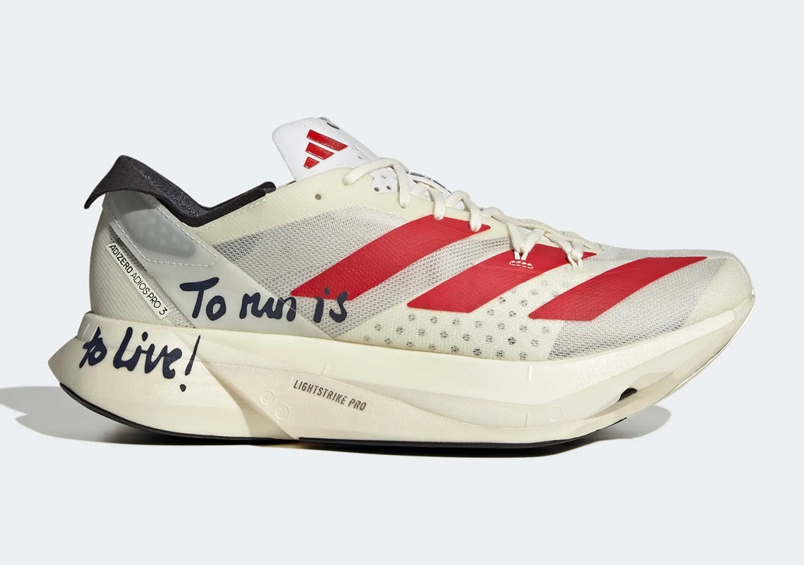 Adidas Adios Pro3 White Red (To run is to Live)