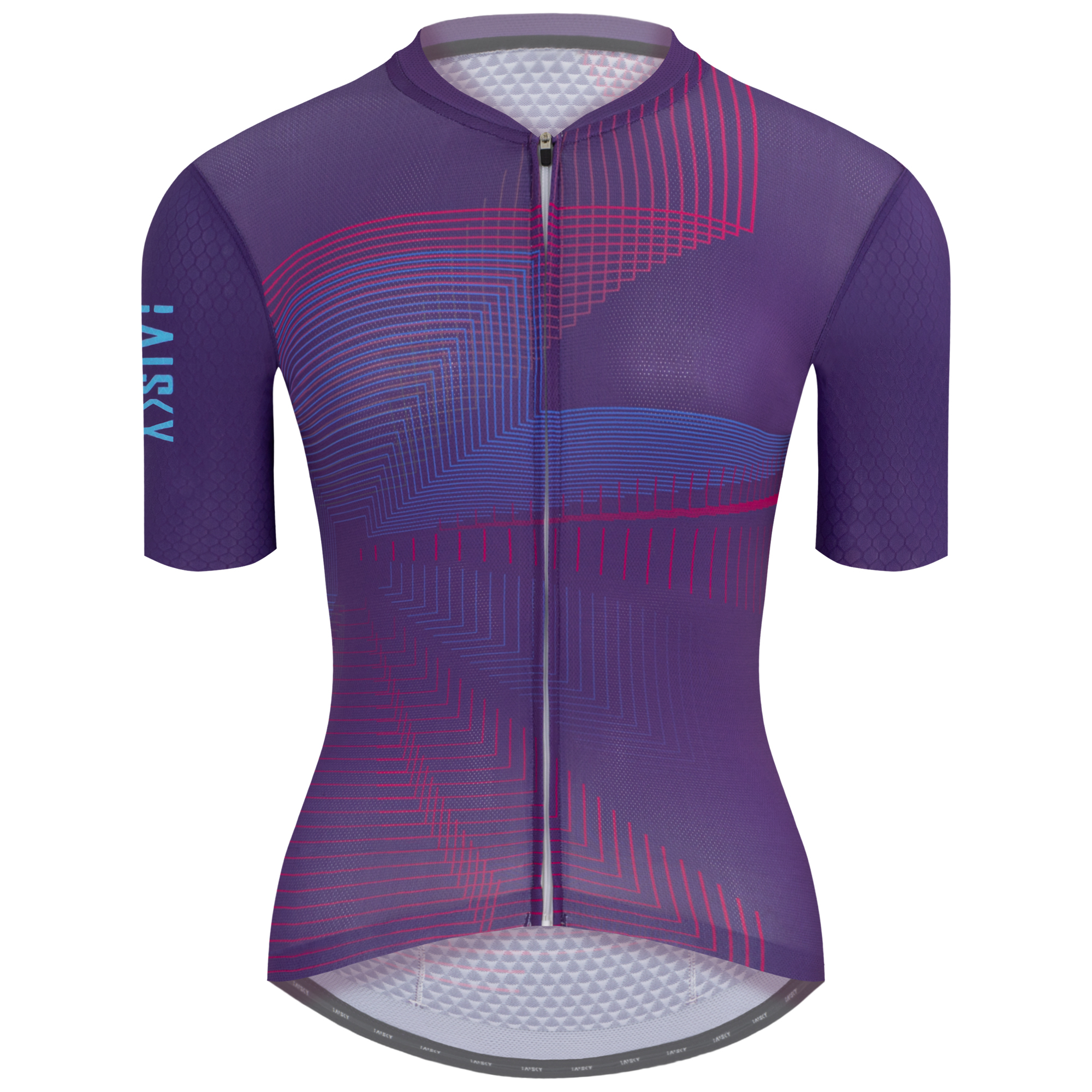 女款空力短車衣 縱橫 紫