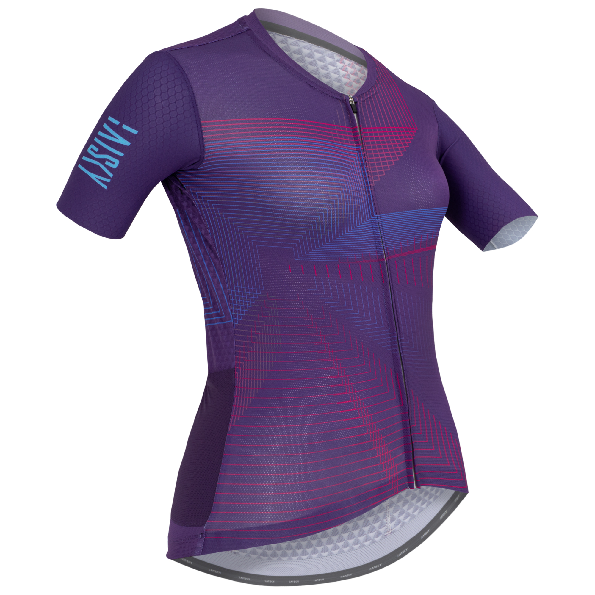 女款空力短車衣 縱橫 紫