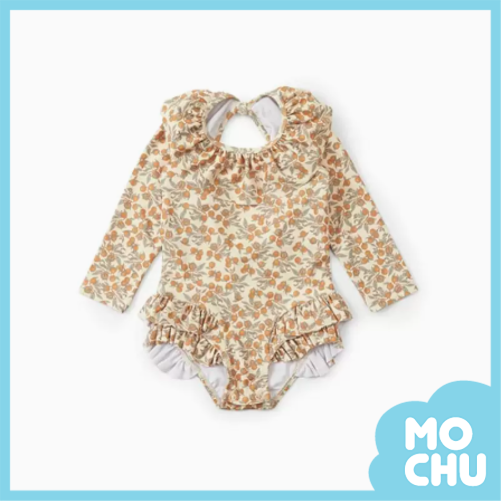 滿滿小橘子長袖連身泳裝