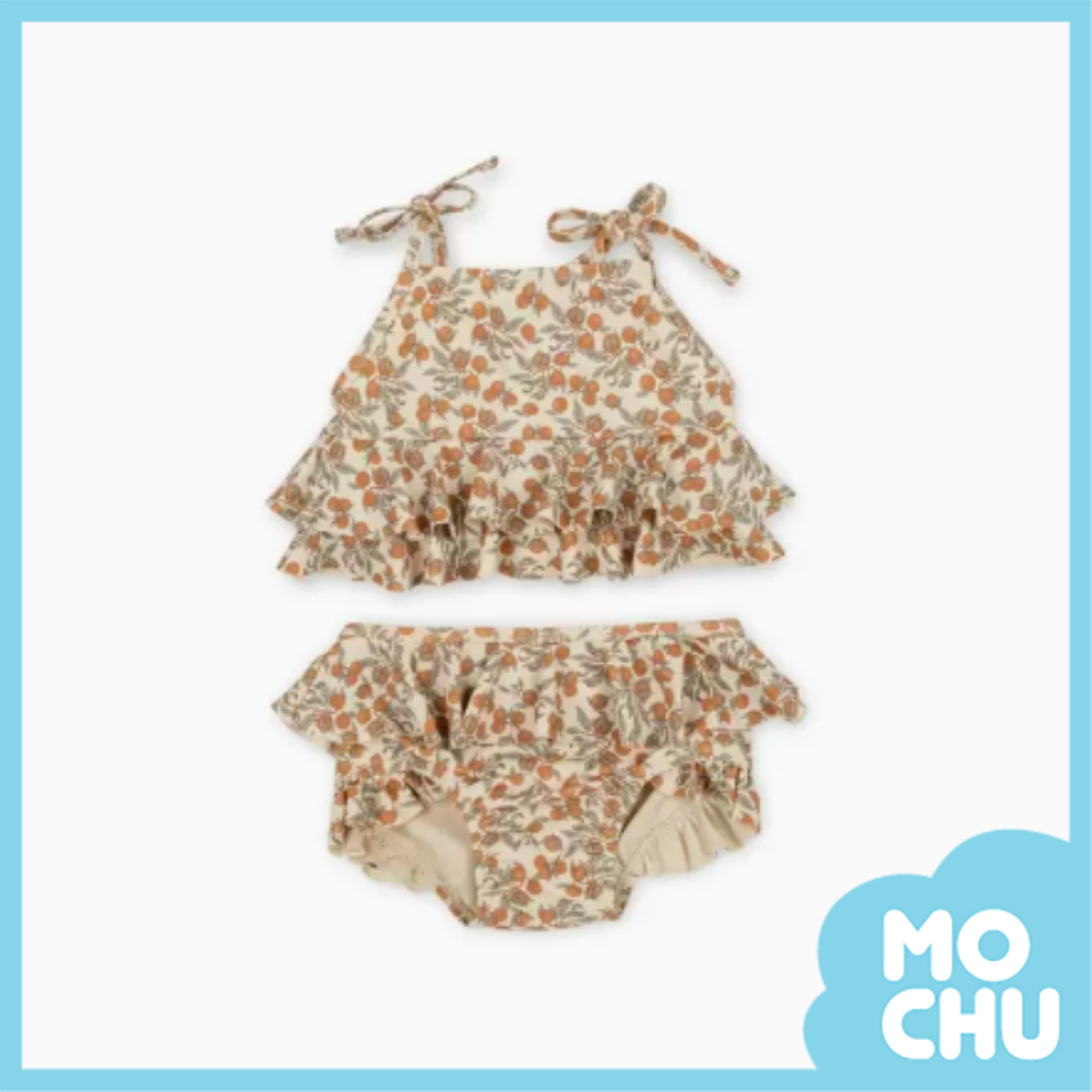 小橘子吊帶花邊泳裝(兩款)