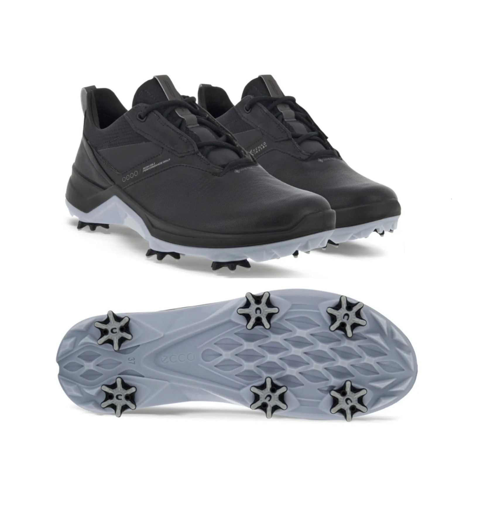 女款 4M/ECCO正品/LPGA高寶錦代言同款/ECCO BIOM G5 LK BOA GORE-TEX LADIES GOLF SHOE Back/防水有釘旋鈕式高爾夫球鞋