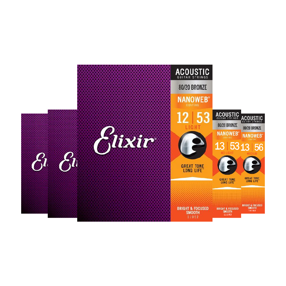 Elixir / Nanoweb 黃銅 長效木吉他弦