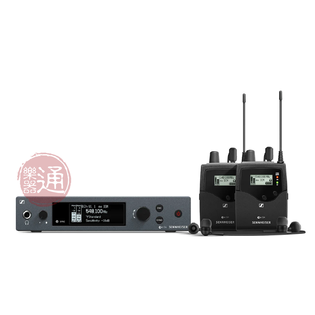 Sennheiser Sennheiser / EW-IEM-G4 TWIN 1對2無線監聽系統 — 三峽錄音 / 音響｜YA! 玩音樂