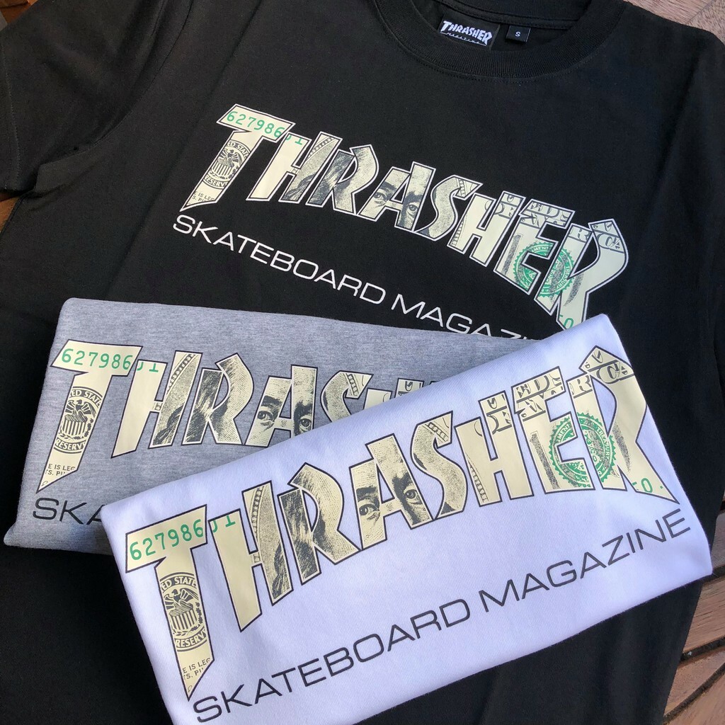 ☆ETW☆【EASY TO WEAR】日線 THRASHER MAG MONEY TEE 美金 鈔票 字體LOGO 短袖 短T