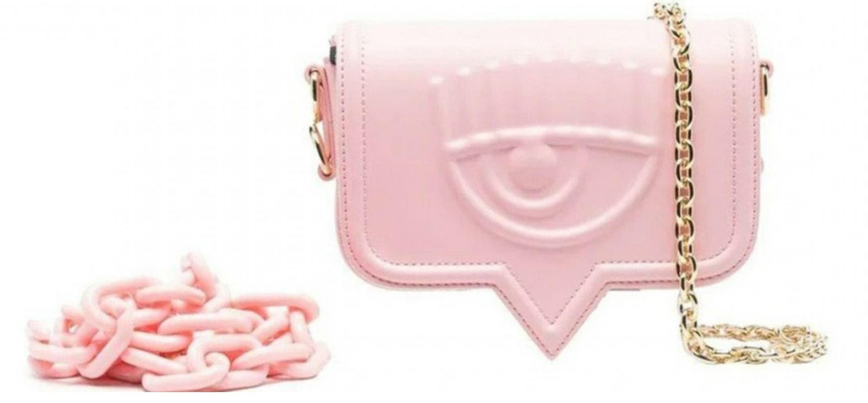 [S] CHIARA FERRAGNI 74SB4BA2 ZS517439 EYELIKE CROSSBODY BAG,LIGHT PINK, 8052672354020 (SCF207)