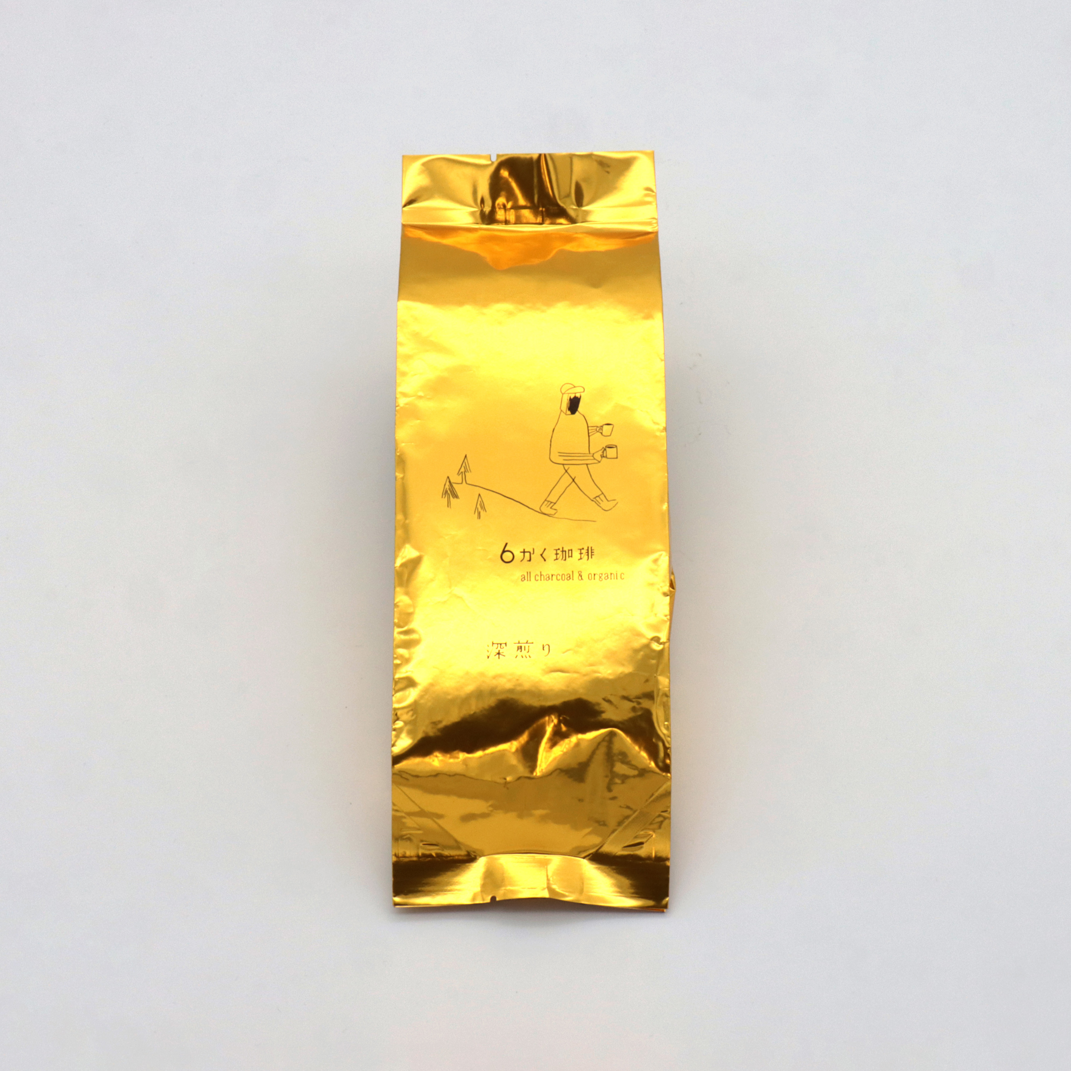 【6かく珈琲】炭火烘煎咖啡豆-深煎 blend